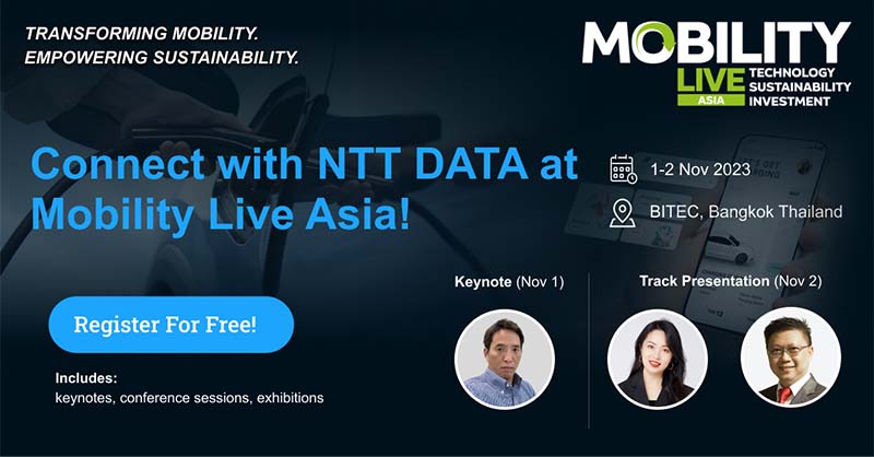 Meet us NTT DATA at Mobility Live Asia