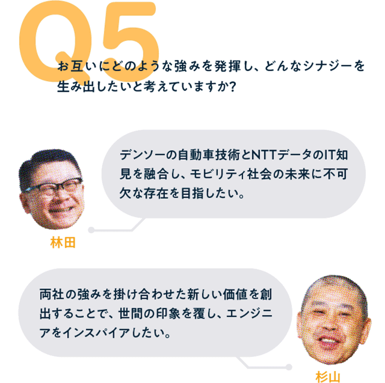 お互いにどのような強みを発揮し、どんなシナジーを生み出したいと考えていますか？