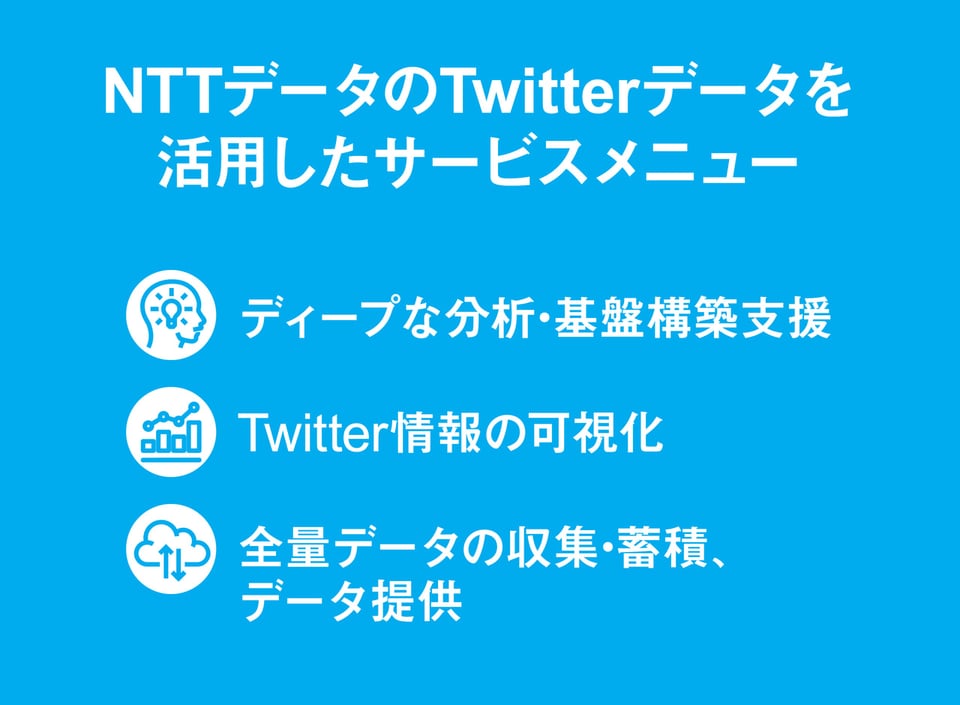 NTTデータが提供するサービスメニュ