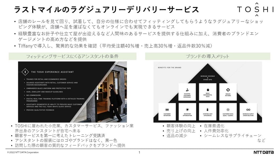 TOSHI（TOSHI – The Luxury of Convenience）